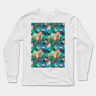 Brush strokes and felt tip pen Long Sleeve T-Shirt